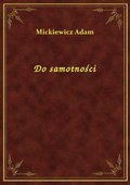 Do samotności - ebook