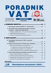 : Poradnik VAT - e-wydania – 18/2025