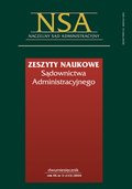 biznesowe, branżowe, gospodarka: Zeszyty Naukowe Sądownictwa Administracyjnego – e-wydanie – 2/2024